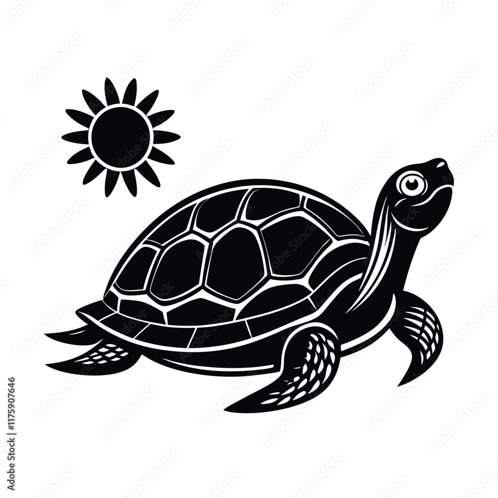 Obraz premium turtle on the water