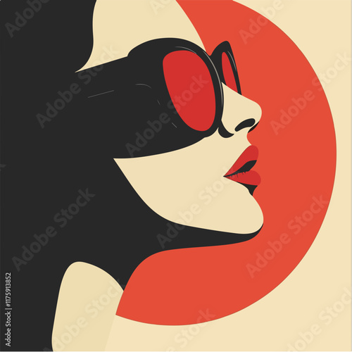 Vektorgrafik aus dem Package:  flat, retro, vintage, modern, art, zeitgeist, film, 