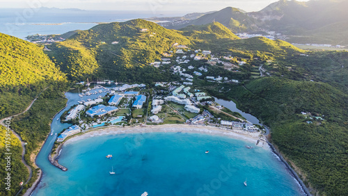 Aerial Images of Saint Martin Sint Maartin Anse Marcel Anguilla