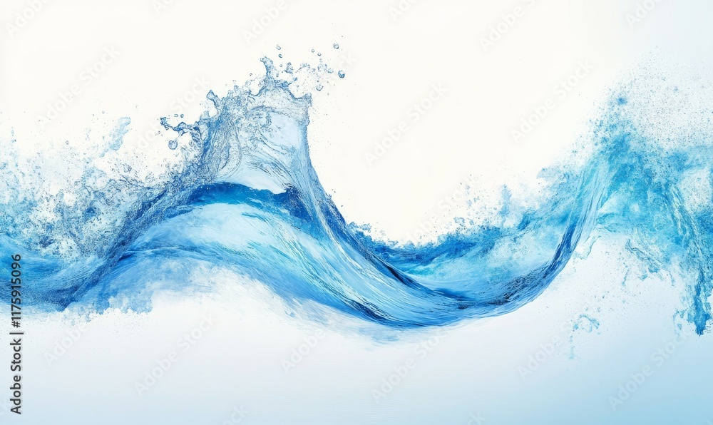 Abstract Blue Energy Wave Abstract Blue Energy Wave