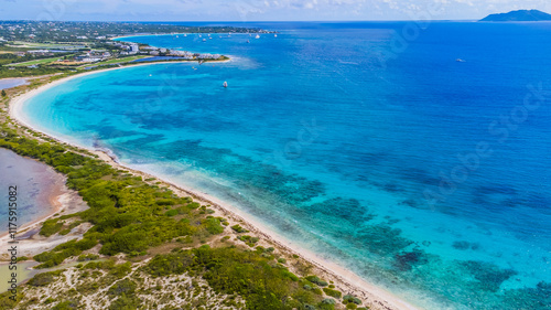 Aerial Images of Saint Martin Sint Maartin Anse Marcel Anguilla