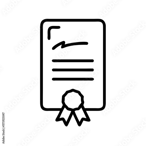 Zertifikat Dokument Symbol