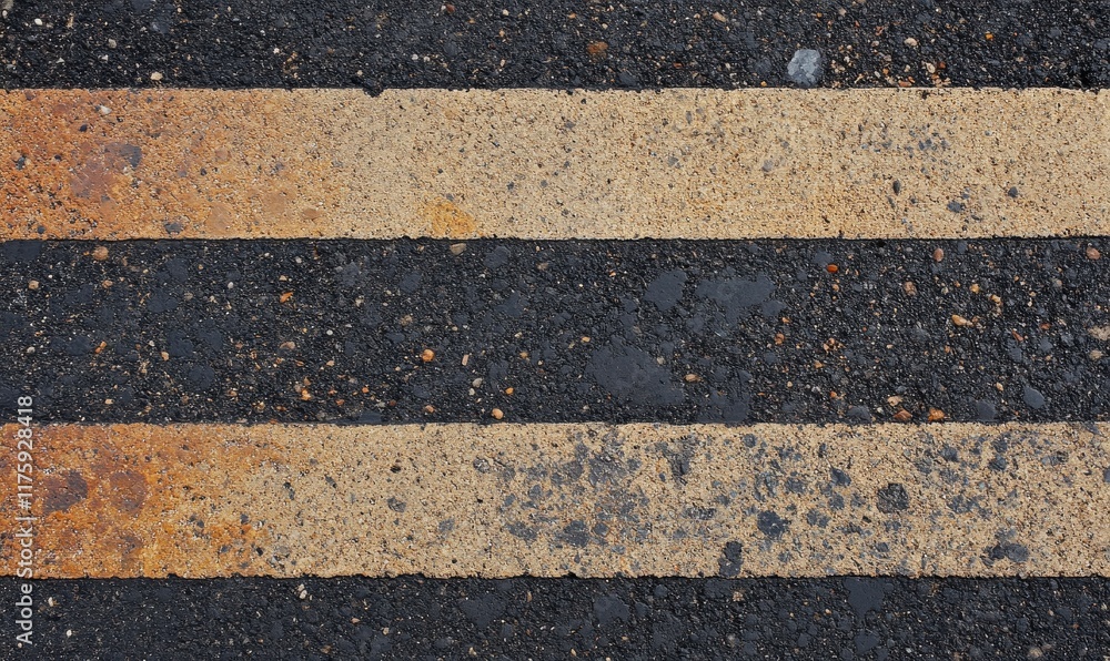 Fototapeta premium Asphalt road with striped dividing marking line background