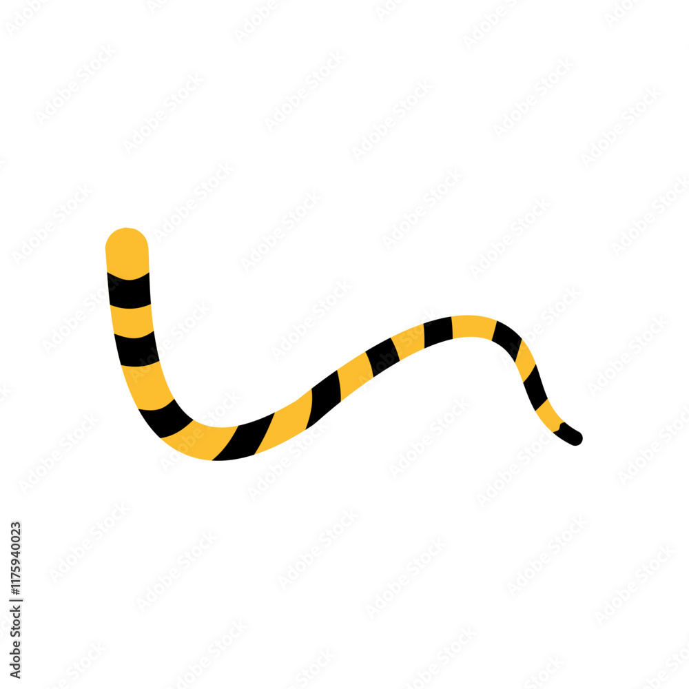 Tiger tail icon vector. Vector illustration Tiger tail icon vector. Vector illustration