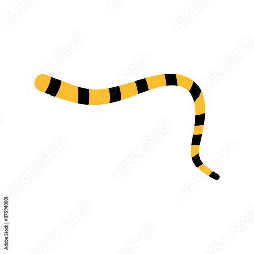 Tiger tail icon vector. Vector illustration