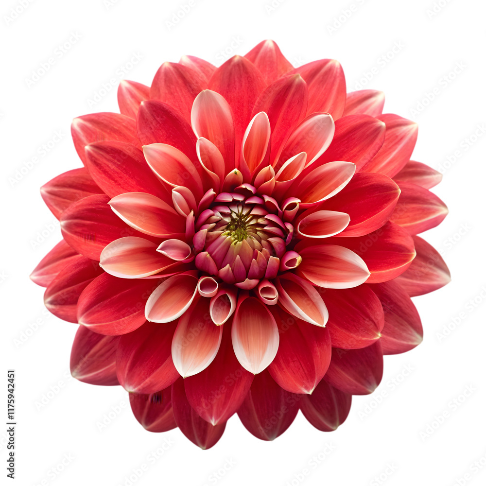 Red flower on transparent background Red flower on transparent background