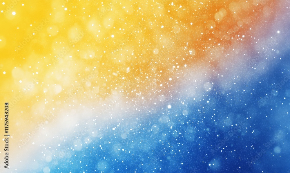 Fototapeta premium Trendy blue and yellow gradient blur background, chroma grainy noise gradient, colourful background, liquid chameleon effect