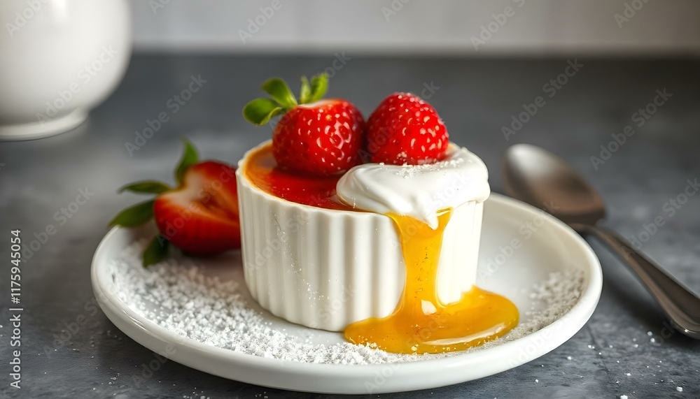 Creme brulee real photo photorealistic stock Creme brulee real photo photorealistic stock