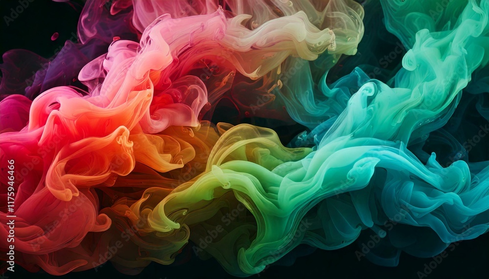 3d realistic Green, pink and brown gradient smoke bright abstract background 3d realistic Green, pink and brown gradient smoke bright abstract background