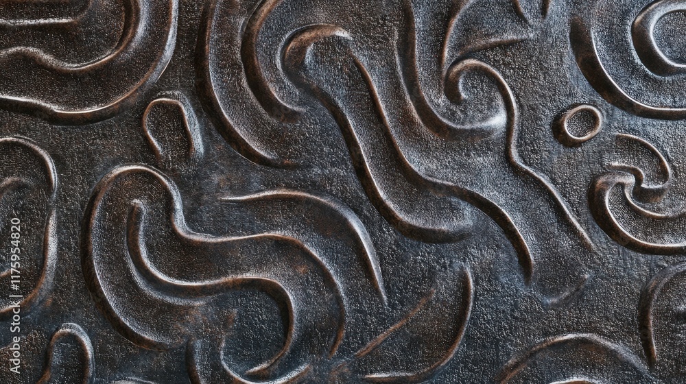 Intricate Metal Design: Dark Bronze Wall Art Intricate Metal Design: Dark Bronze Wall Art