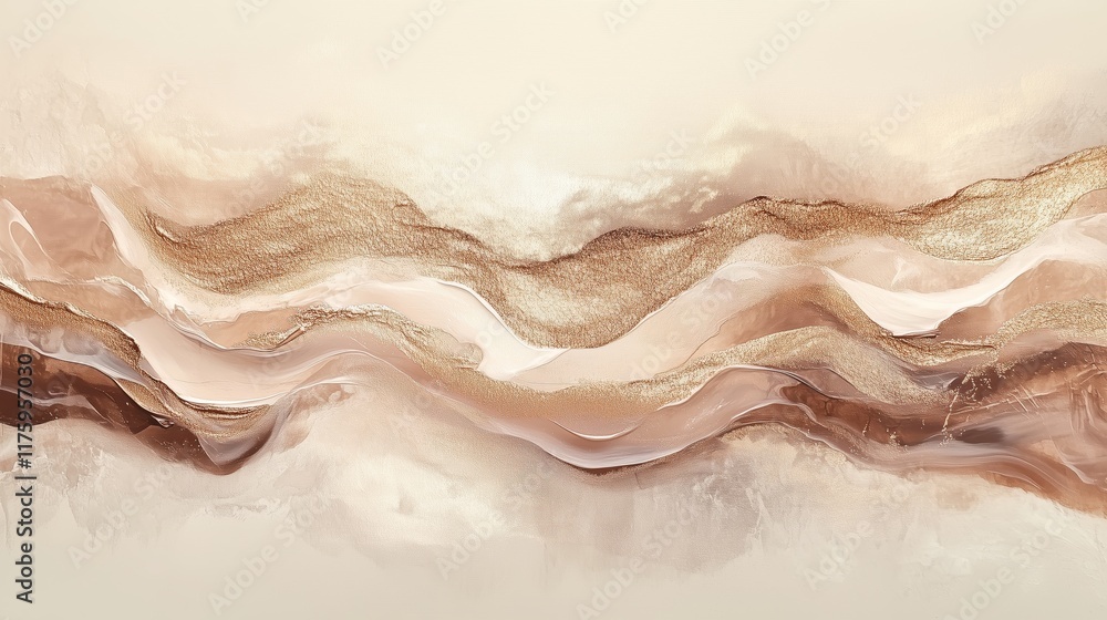 Fototapeta premium textured waves of gold
