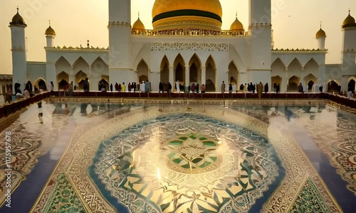 Eid Mubarak colorful luxury Islamic