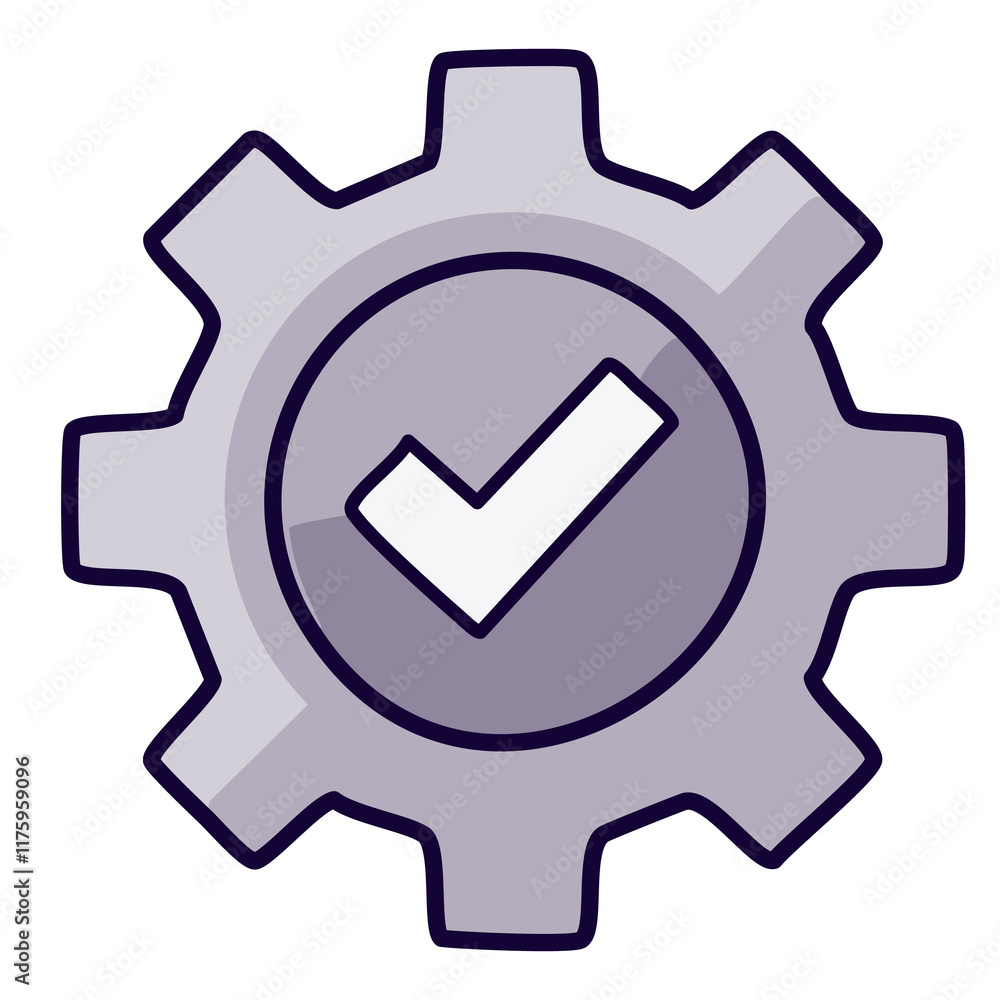 cogwheel check icon