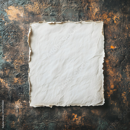 Blank sheet of paper on grunge background photo