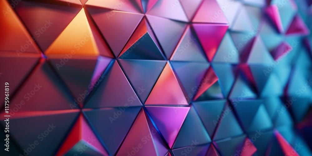 Colorful Geometric Triangle Pattern Background Colorful Geometric Triangle Pattern Background