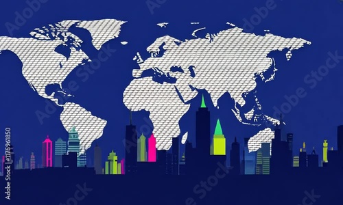 Wallpaper Mural Global Business Connections: A Visual Representation of International Trade and Collaboration Torontodigital.ca