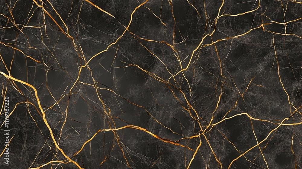 Stunning Black Marble with Golden Veins: A Luxurious Design for Modern Architecture