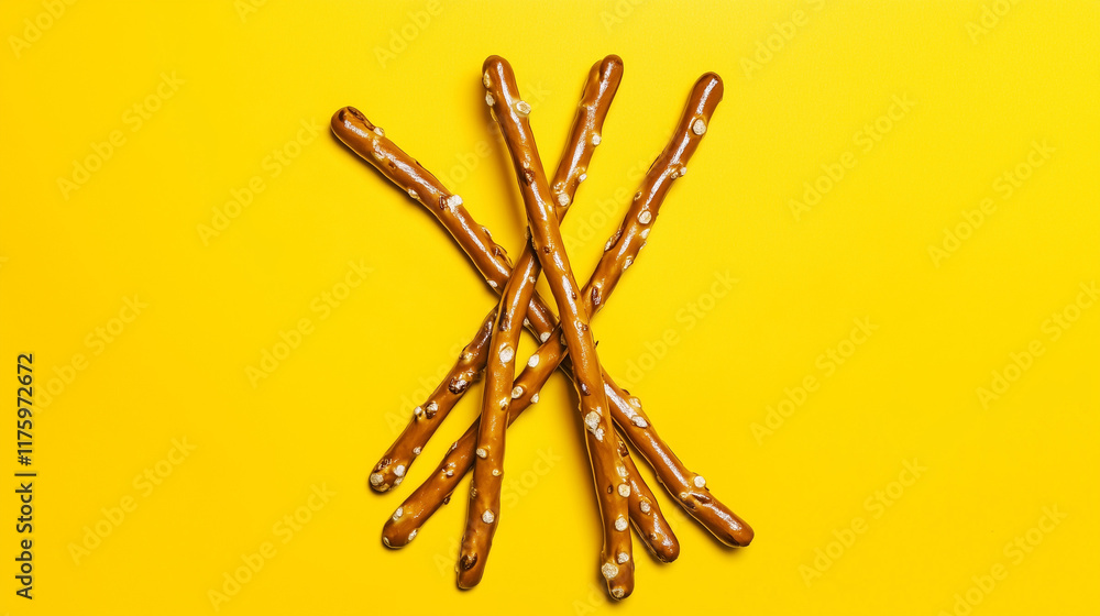 Pretzel sticks isolated Pretzel sticks isolated