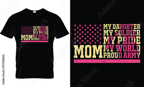 Proud Mom T-Shirt Design Template