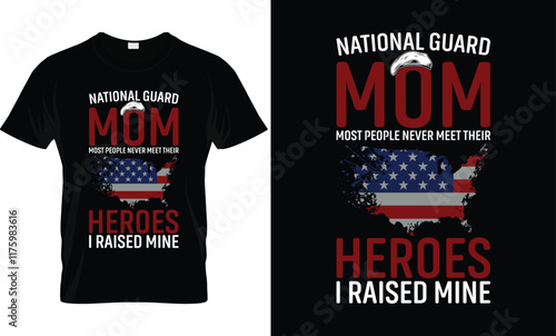 National Guard Mom T-Shirt Design