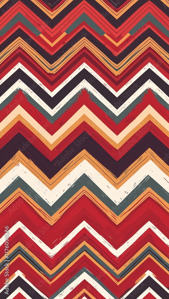Retro zigzag pattern background in red pattern background Retro zigzag pattern background in red pattern background