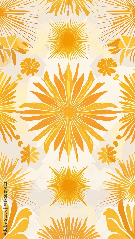 Sunburst pattern background in yellow pattern background Sunburst pattern background in yellow pattern background