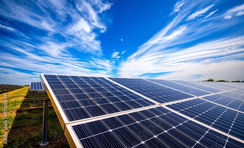 Wallpaper Mural Solar panels against a blue sky green energy concept innovative solar panel innovation power electricity energy technology panel renewable Torontodigital.ca