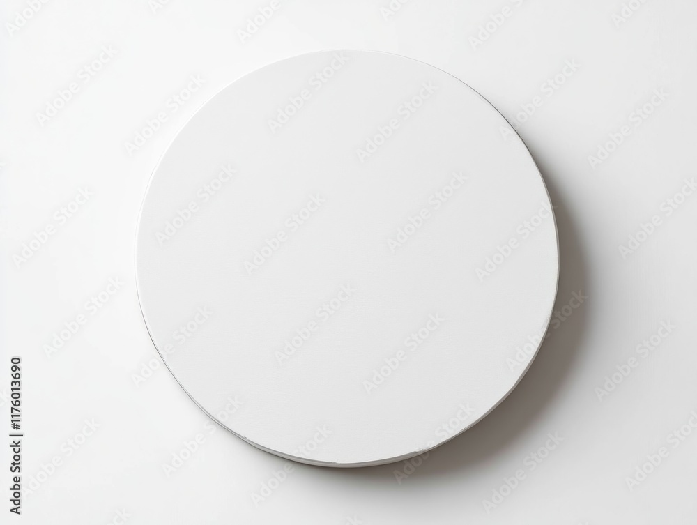 White circle on white background. White circle on white background.