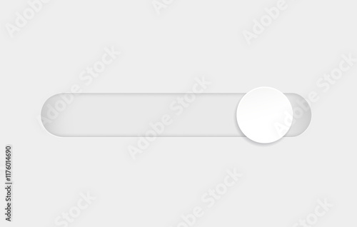 Scrollbar element button. Navigation element. Frontend control on white. Vector