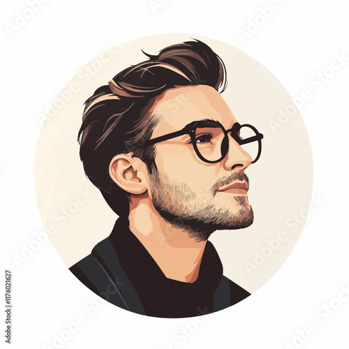 vektor Illustration aus dem Package Gesellschaft, Weihnachten und Sticker