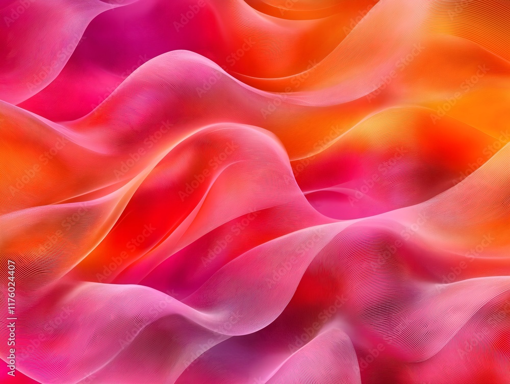 Obraz premium Monochromatic abstract pattern with varying shades of a single bright color