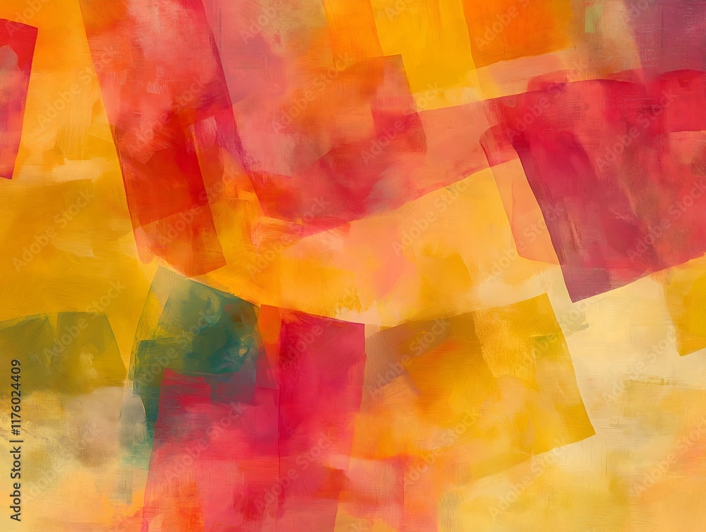 Monochromatic abstract pattern with varying shades of a single bright color Monochromatic abstract pattern with varying shades of a single bright color