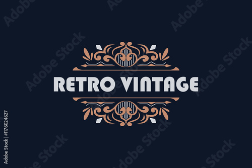template for business, cafe, bar, restaurant, hipster clothing vintage retro minimalist simple photography elements decoration design