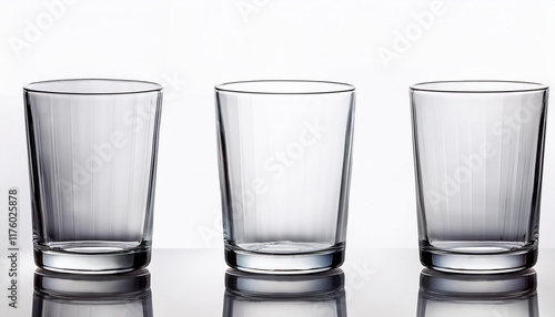 Wallpaper Mural empty glass isolated on white Torontodigital.ca
