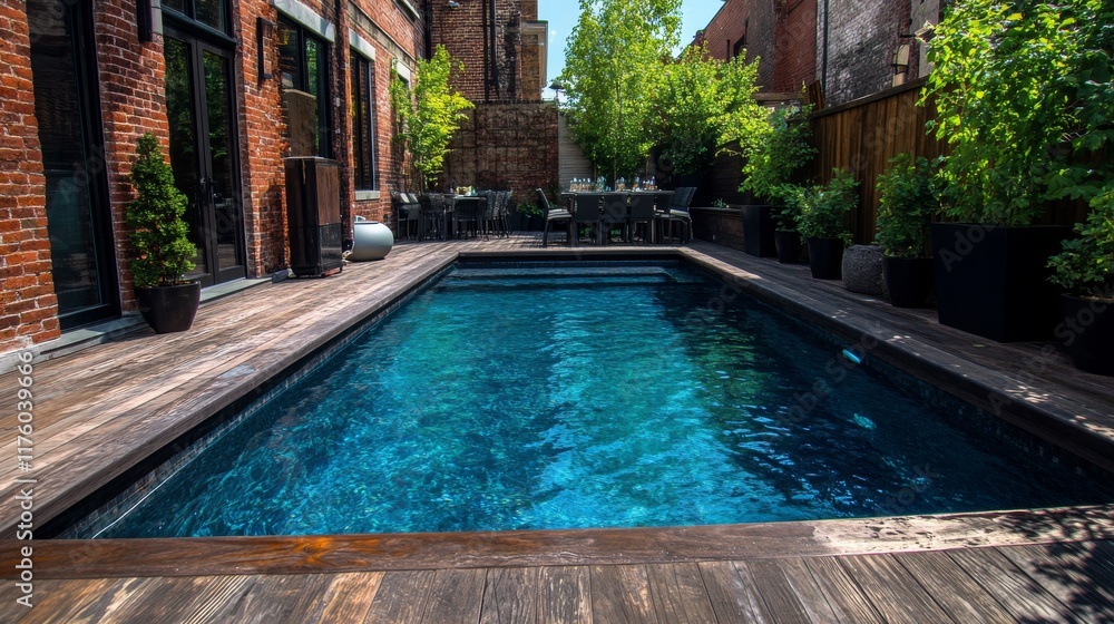 custom made wallpaper toronto digitalBackyard Oasis with Pool and Deck: A Luxurious Home