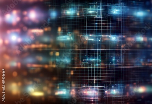 Wallpaper Mural di.png series grids depicting organization categorization capabilities holographic Torontodigital.ca