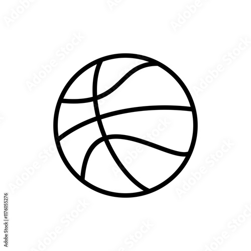 Basketball icon vector. Basketball ball sign and symbol