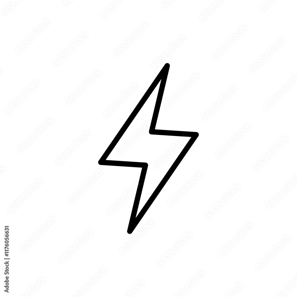 Lightning icon vector. electric sign and symbol. power icon. energy sign Lightning icon vector. electric sign and symbol. power icon. energy sign