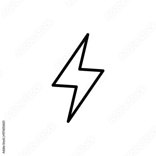 Lightning icon vector. electric sign and symbol. power icon. energy sign