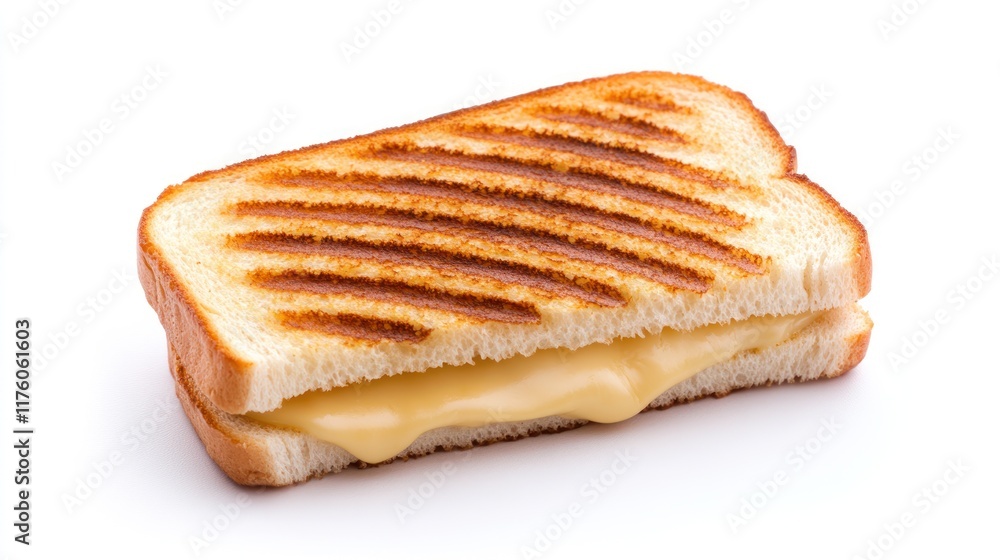 A toasted sandwich with melted cheese, ready to be enjoyed. A toasted sandwich with melted cheese, ready to be enjoyed.