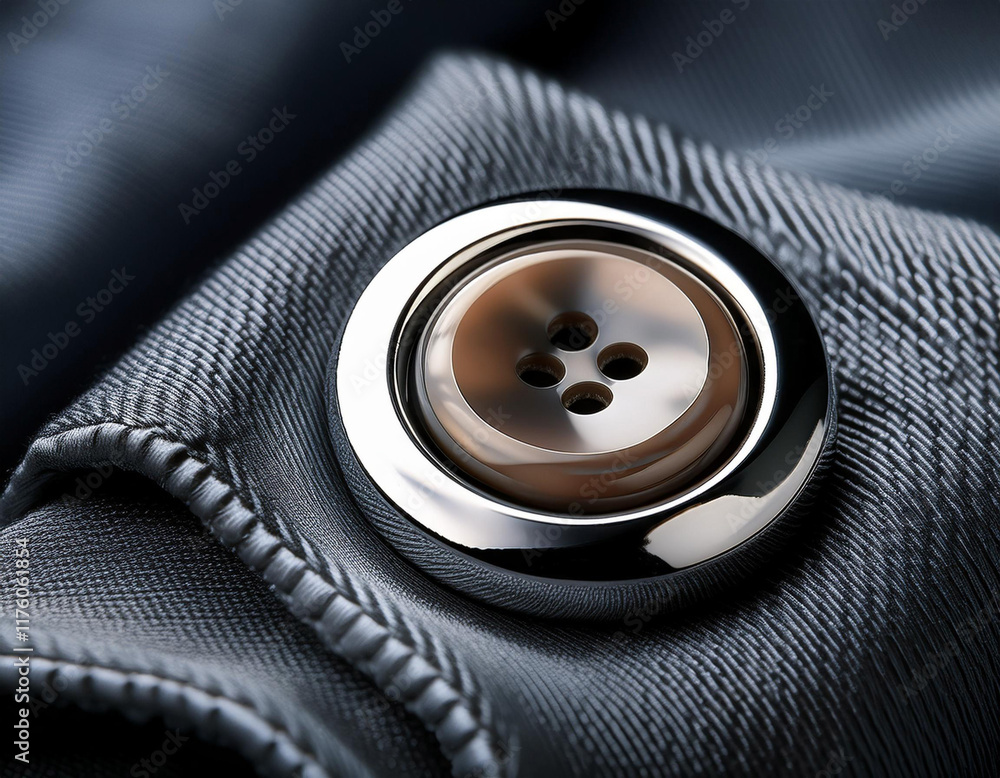 Close-Up of a Button on a Device or Clothing Close-Up of a Button on a Device or Clothing