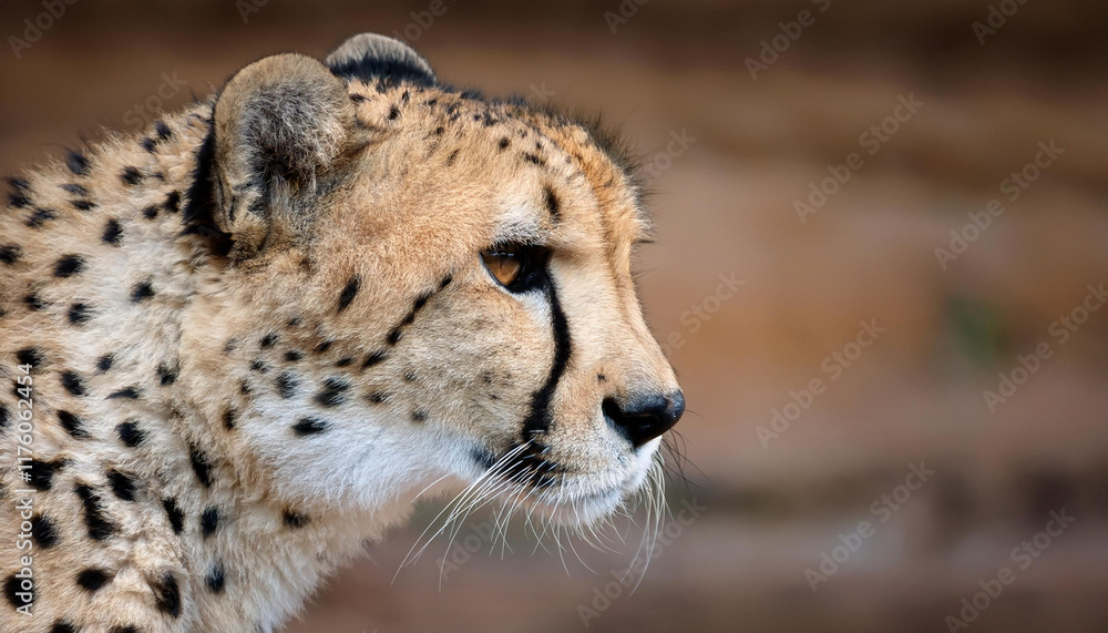 Close-Up of a Cheetah, Emphasizing Its Speed and Elegance in the Wild Close-Up of a Cheetah, Emphasizing Its Speed and Elegance in the Wild