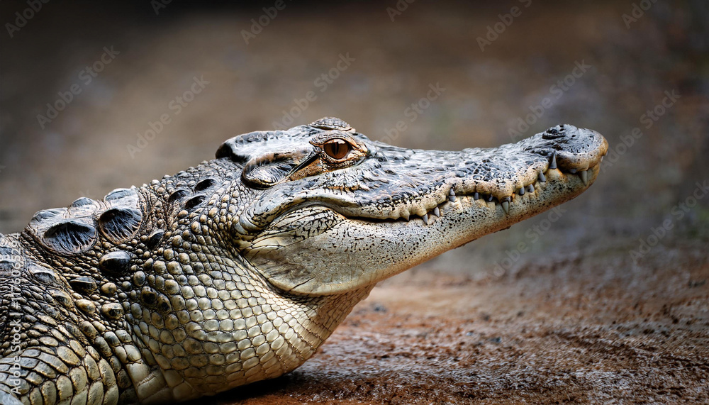 Fototapeta premium Close-Up of a Crocodile