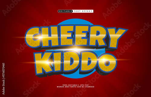 cheery kiddo editable text effect with a toys and kids text style