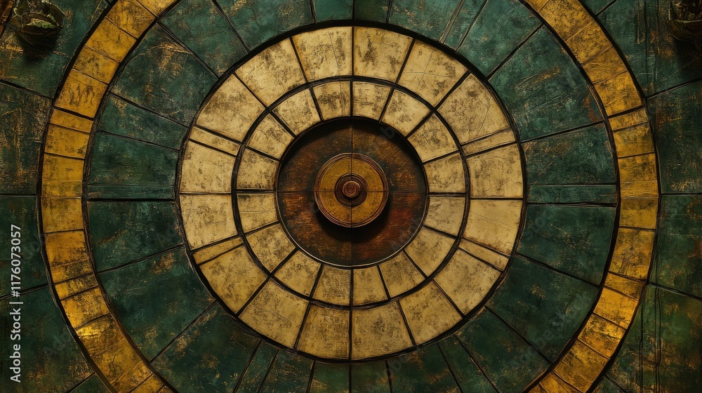 Fototapeta premium A radial chart with color-coded sections forming a perfect circle.