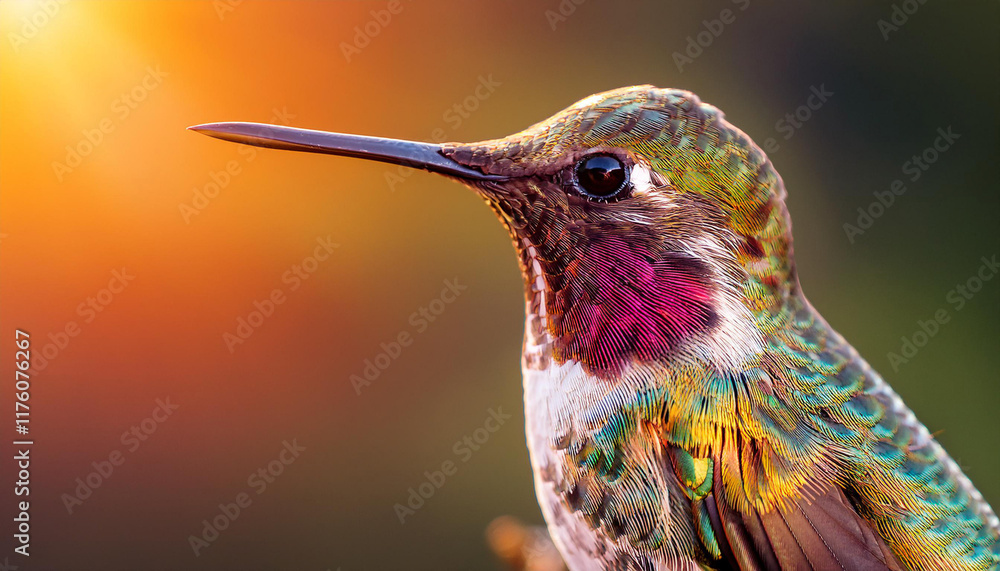 Fototapeta premium Close-Up of a Hummingbird