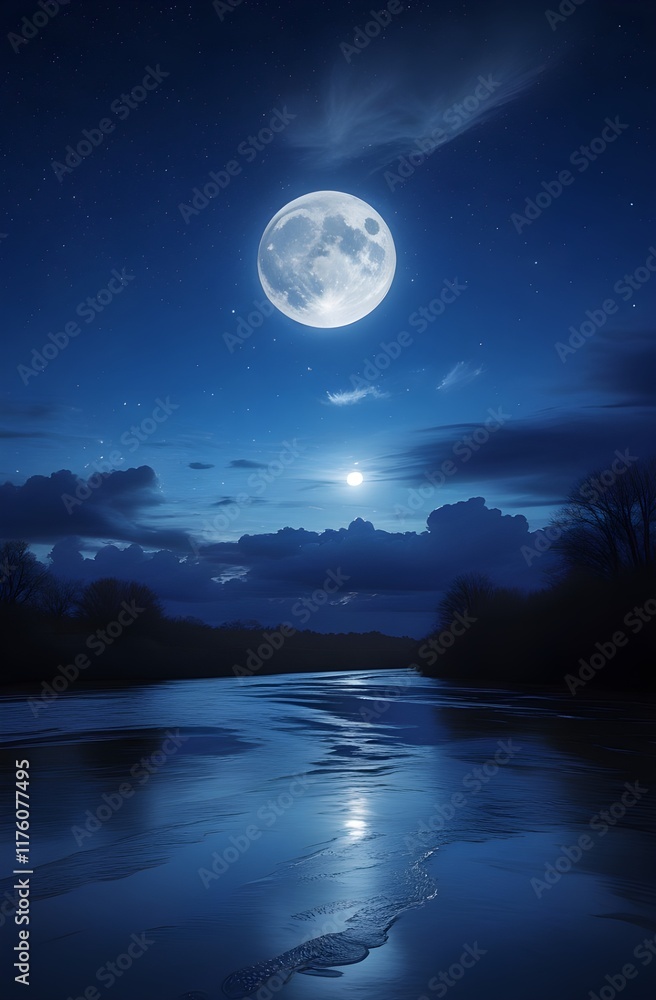 Dark Mountain Landscape and Full Moon Scenic Phone Wallpaper
Dark Mountain Landscape and Full Moon Scenic Phone Wallpaper