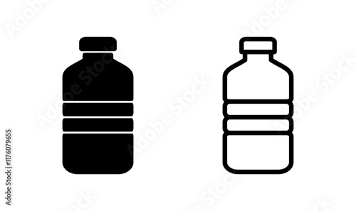 Bottle icon logo design. bottle sign and symbol