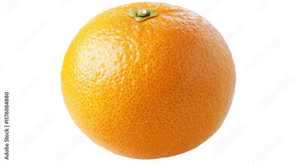 Single ripe orange fruit isolated on white background. Single ripe orange fruit isolated on white background.