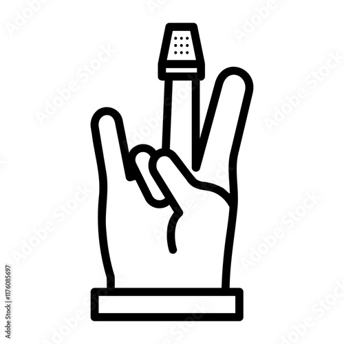 thimble Line Icon